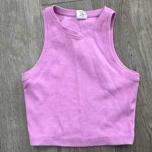 Lilac Crop Tank Top